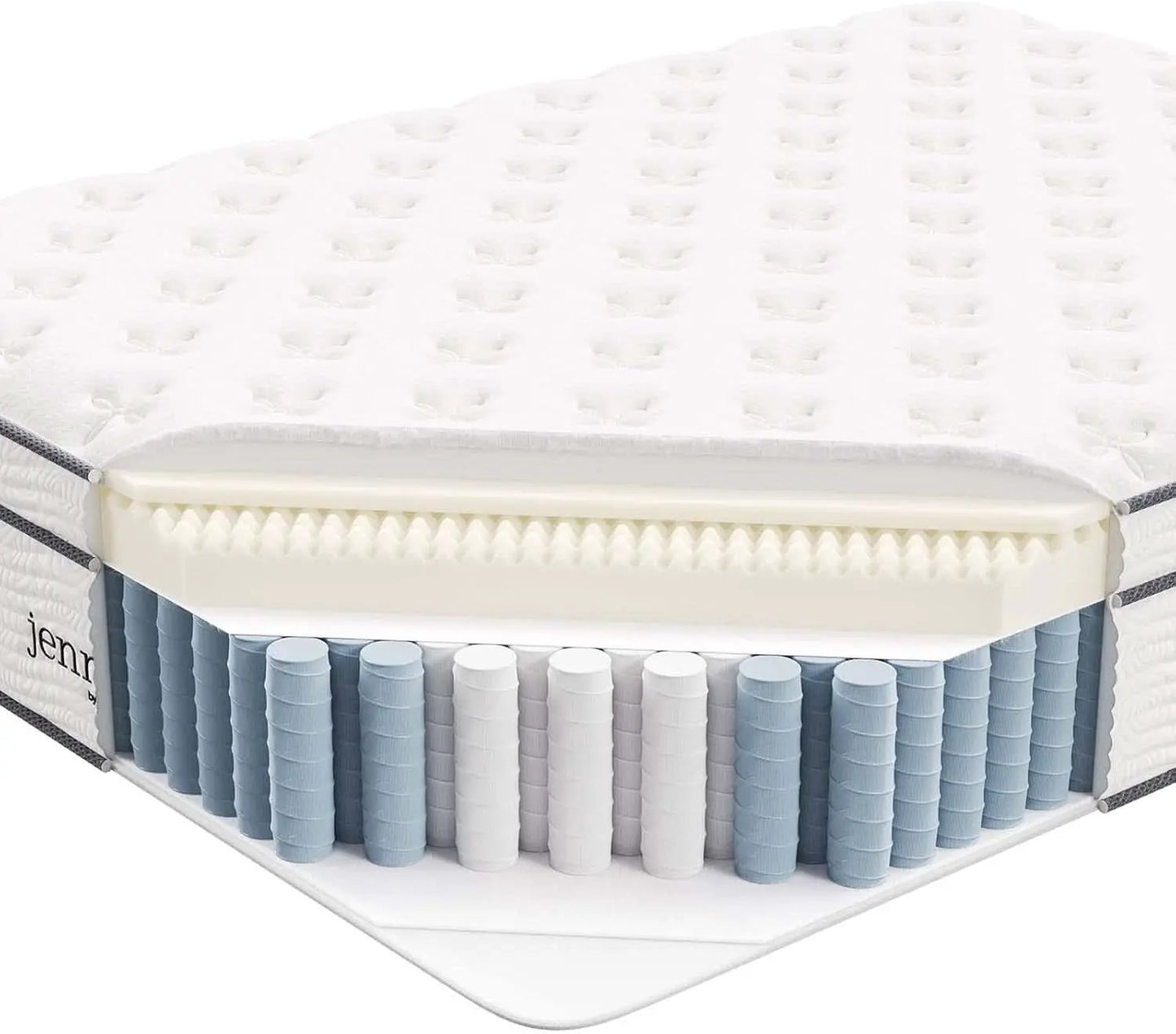 Queen Hybrid Mattress 14 Inch Memory Foam Wrapped Coils from PriceLows™