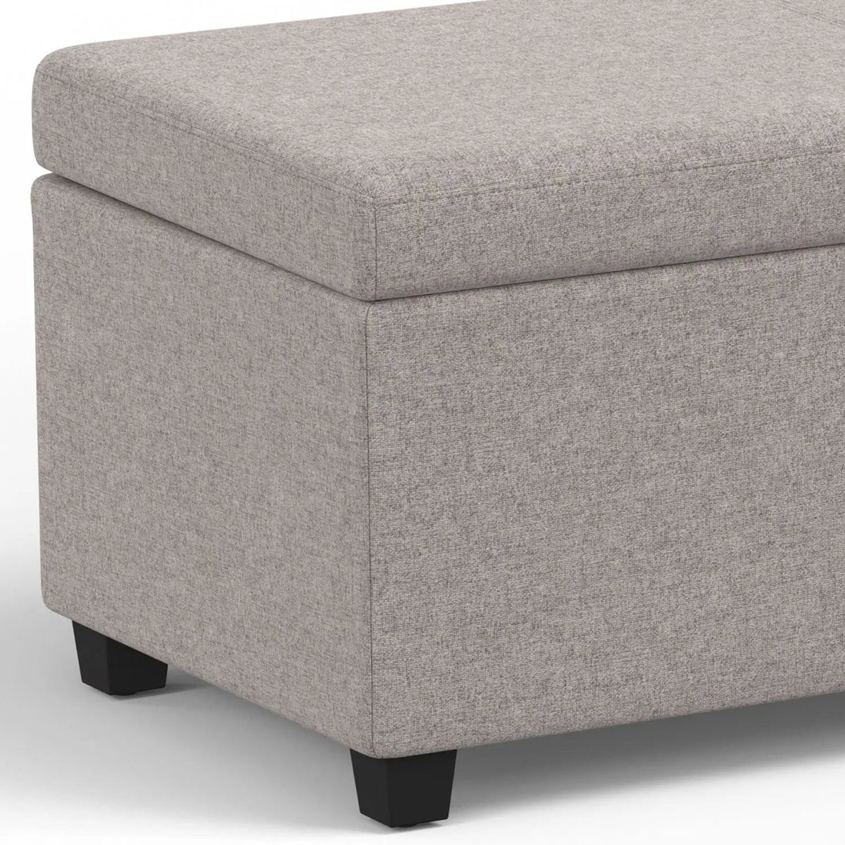 Storage Ottoman Bench | Solid Wood Frame | High Density Foam