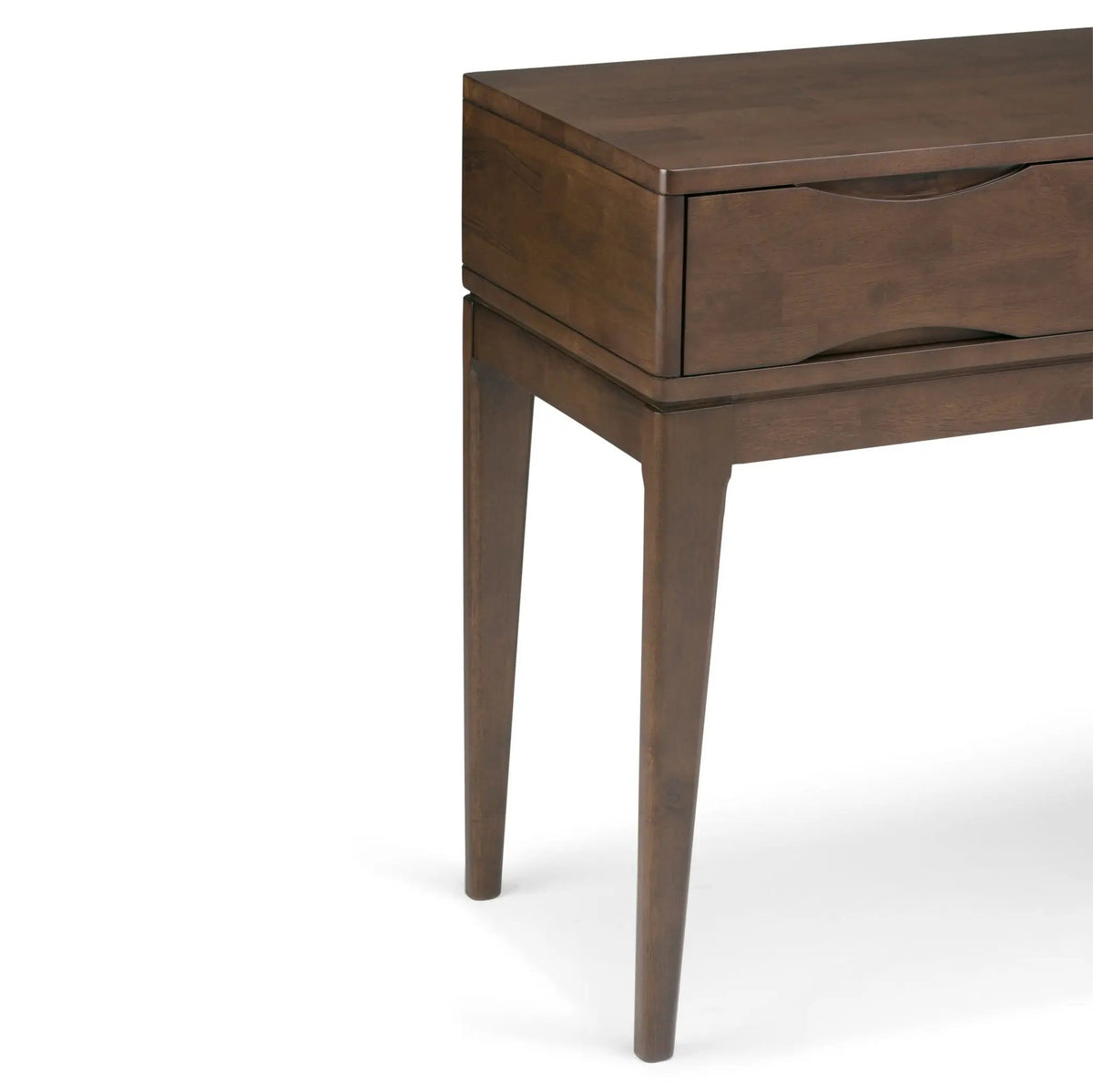 Harper Handcrafted Console Sofa Table | 54 Inch Width | Solid Rubberwood Hardwood | Metal Drawer Glides