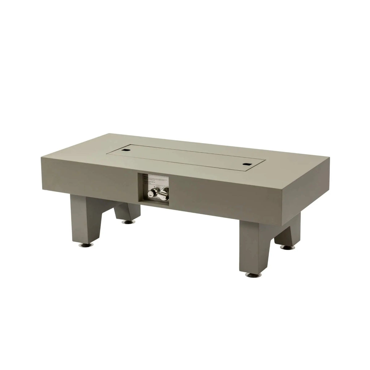 Propane Fire Pit Table | 42 Inch Iron | 50K BTU Output | Glass Stones Included