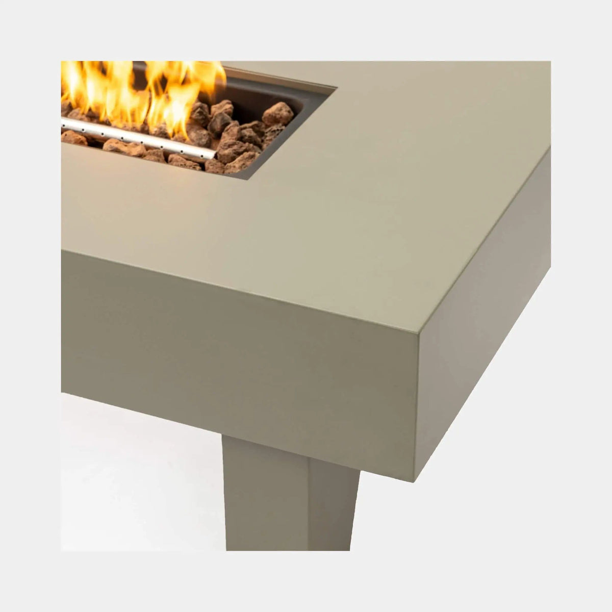 Propane Fire Pit Table | 42 Inch Iron | 50K BTU Output | Glass Stones Included