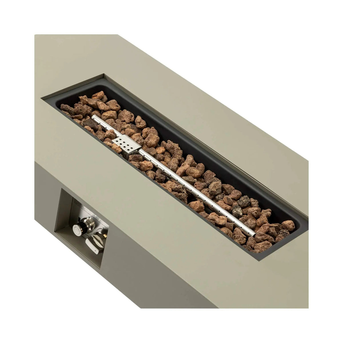 Propane Fire Pit Table | 42 Inch Iron | 50K BTU Output | Glass Stones Included