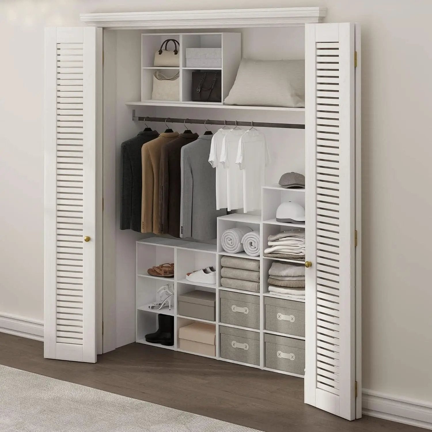 Luder Three Tier Open Shelf Bookcase Bright White Finish from PriceLows™