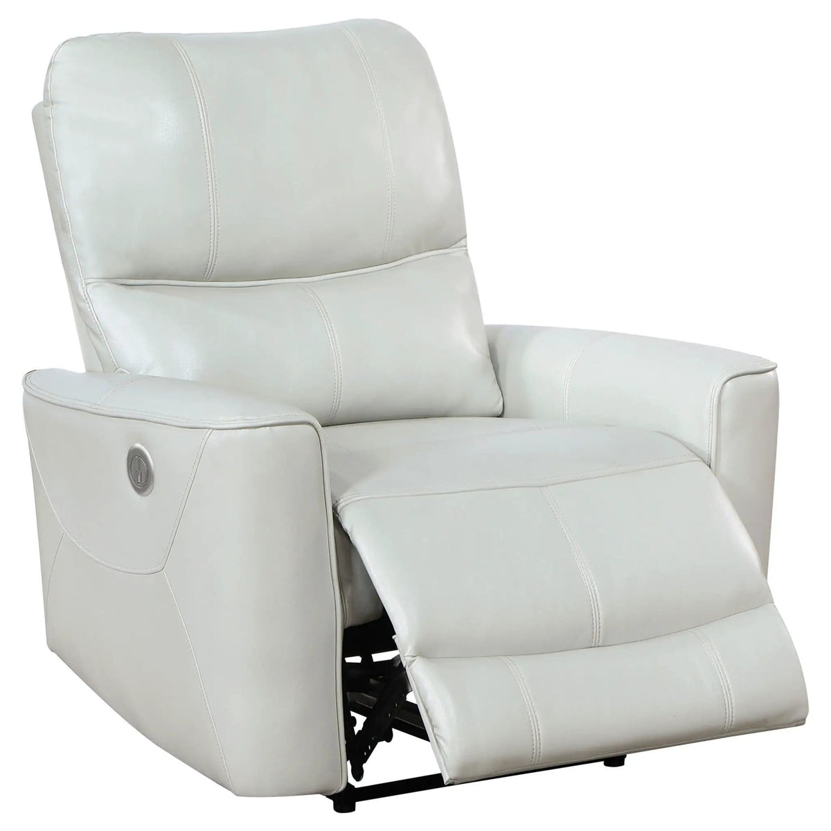 Greenfield Upholstered Power Recliner Chair Dove | 36.5 x 37 x 39.75 in | Plywood | Grey