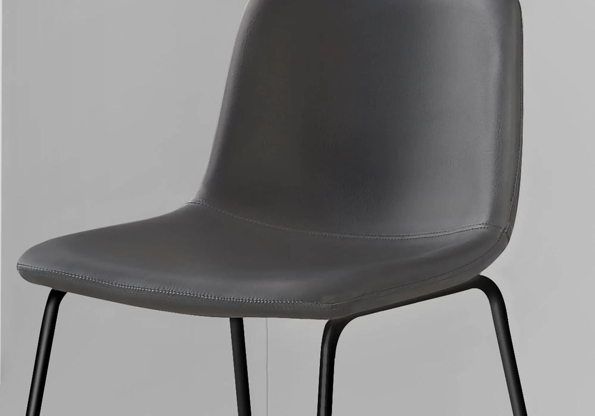 Bar Height Office Chair | Standing Desk Chair | Slim Metal Frame | Contemporary Design