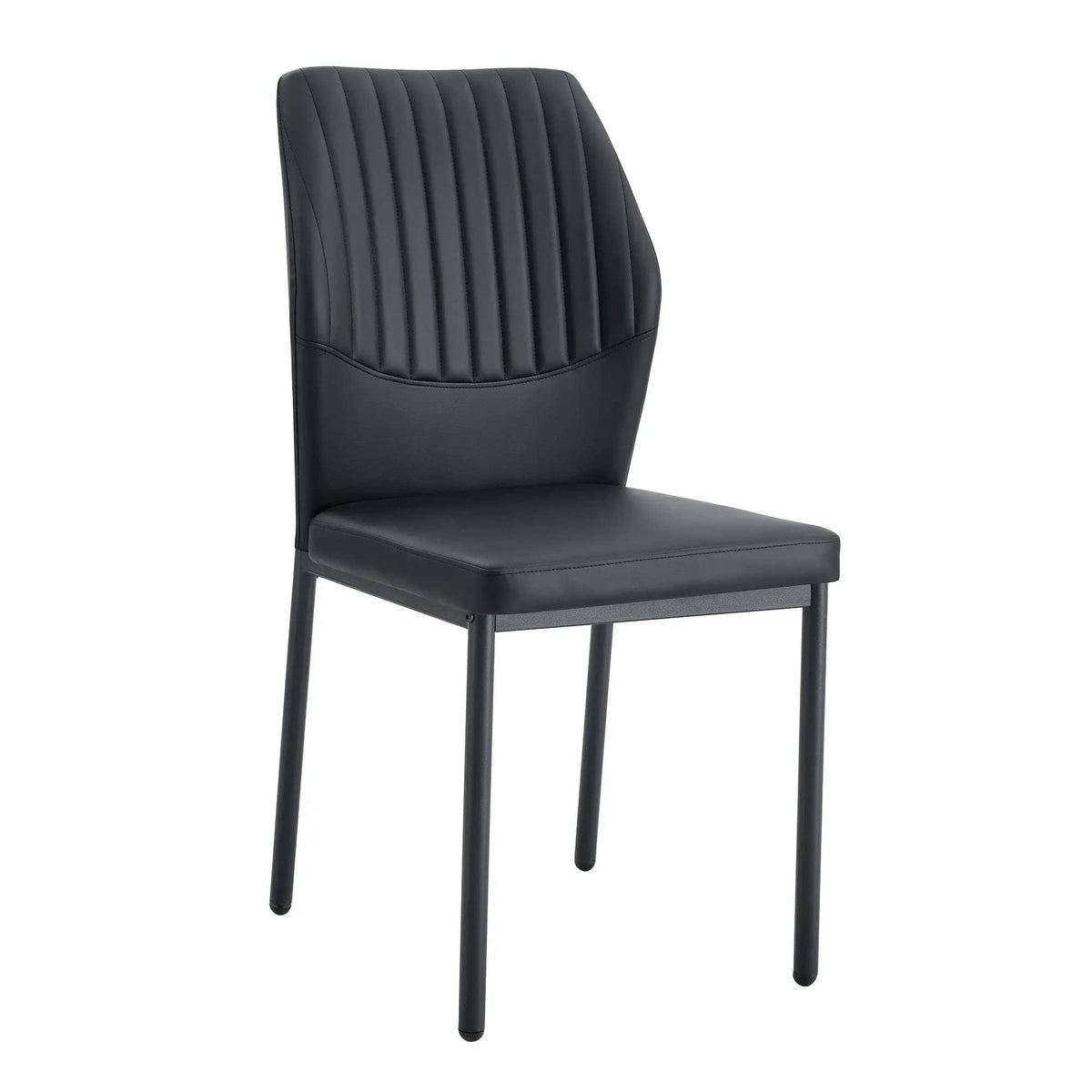 Ergonomic Simple Chair With Metal Leg Chair Set | 3 Pieces | Metal | Dining Room