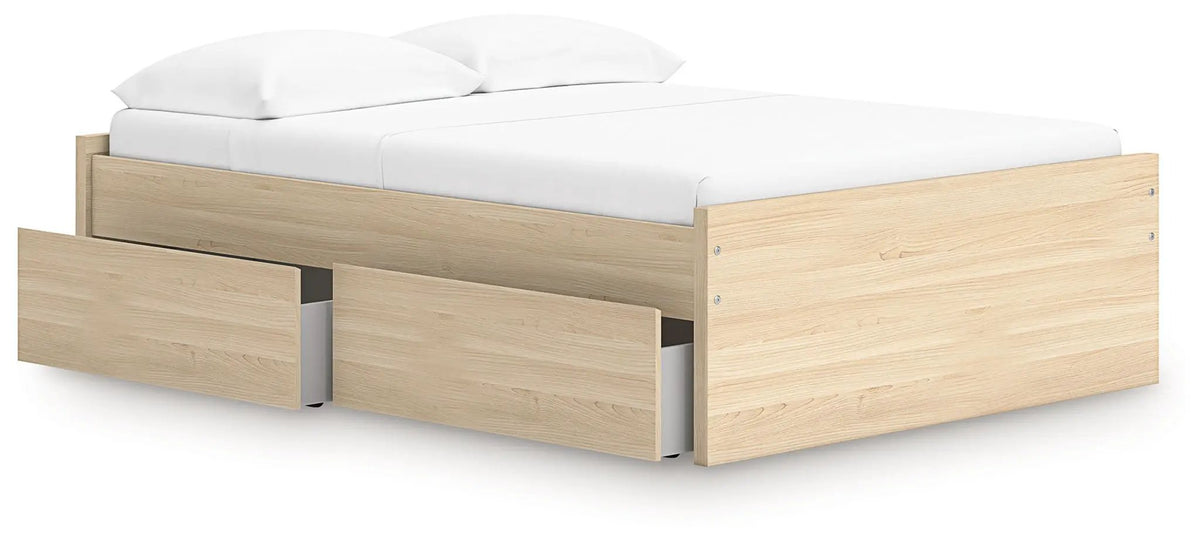 Platform Bed | Four Storage Drawers | Clean Minimal Design