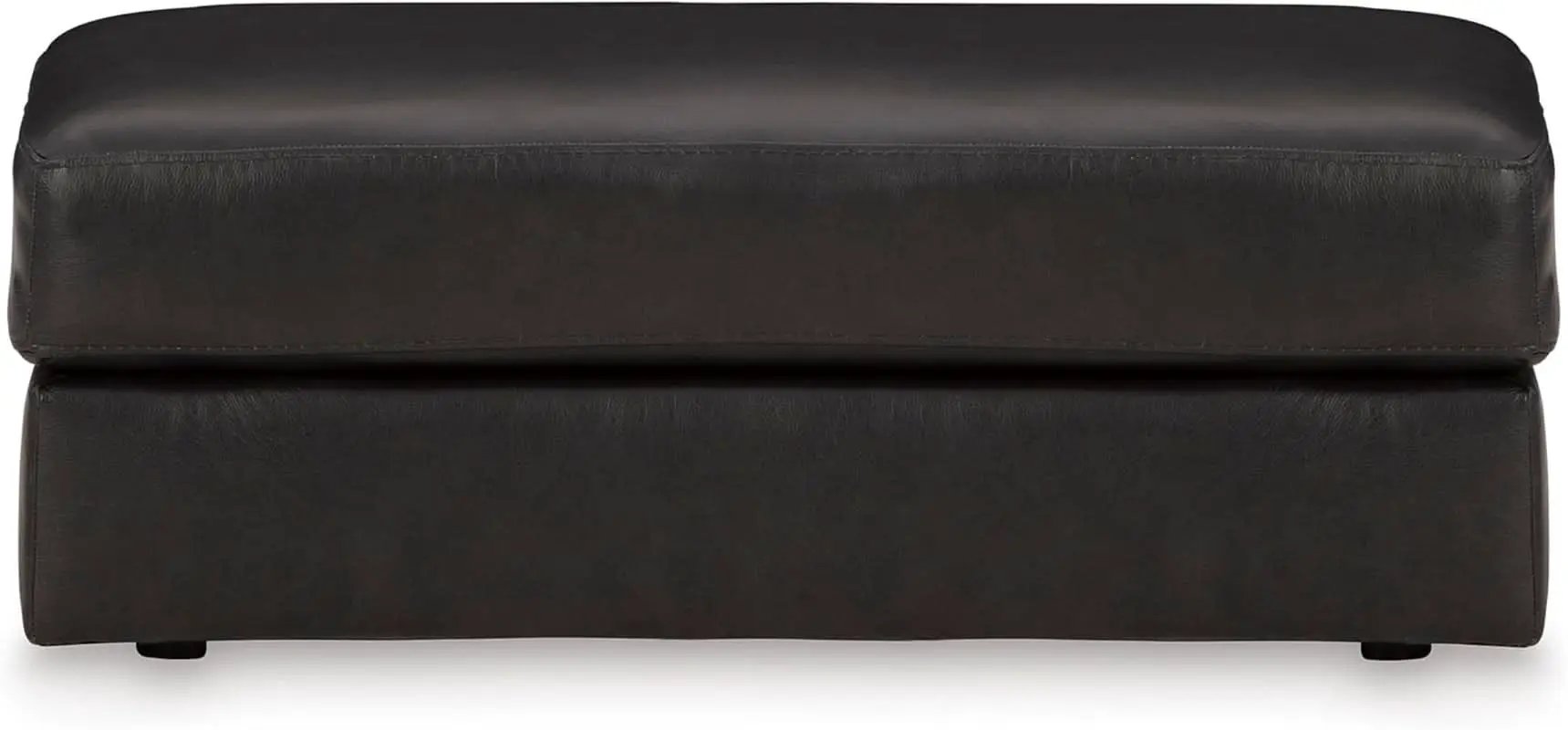 Contemporary Black Cushioned Rectangular Ottoman Finish from PriceLows™