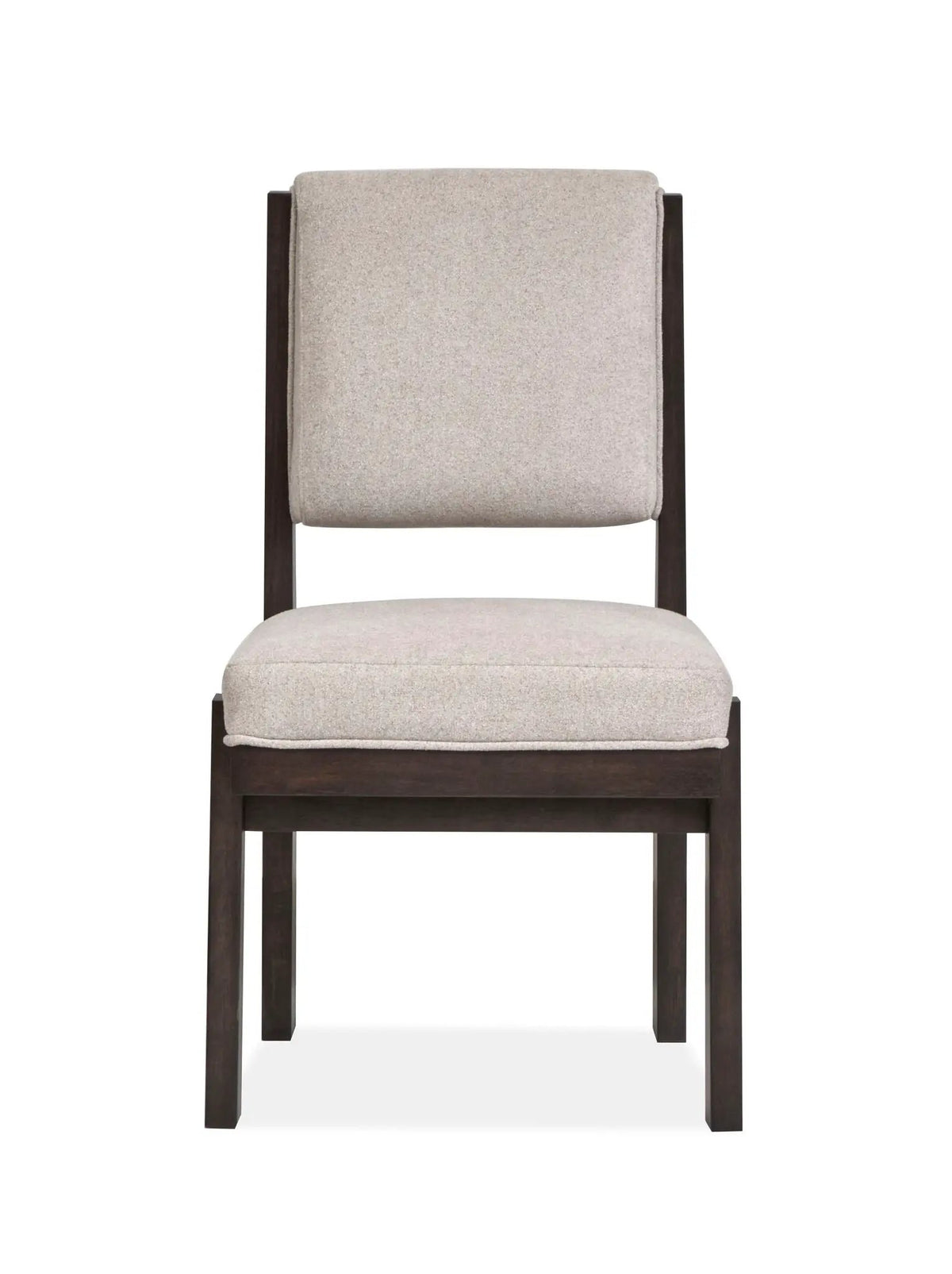 Tauren Upholstered Side Chairs | Set Of 2 | Coffee Bean Finish | Rustic White Oak Veneer
