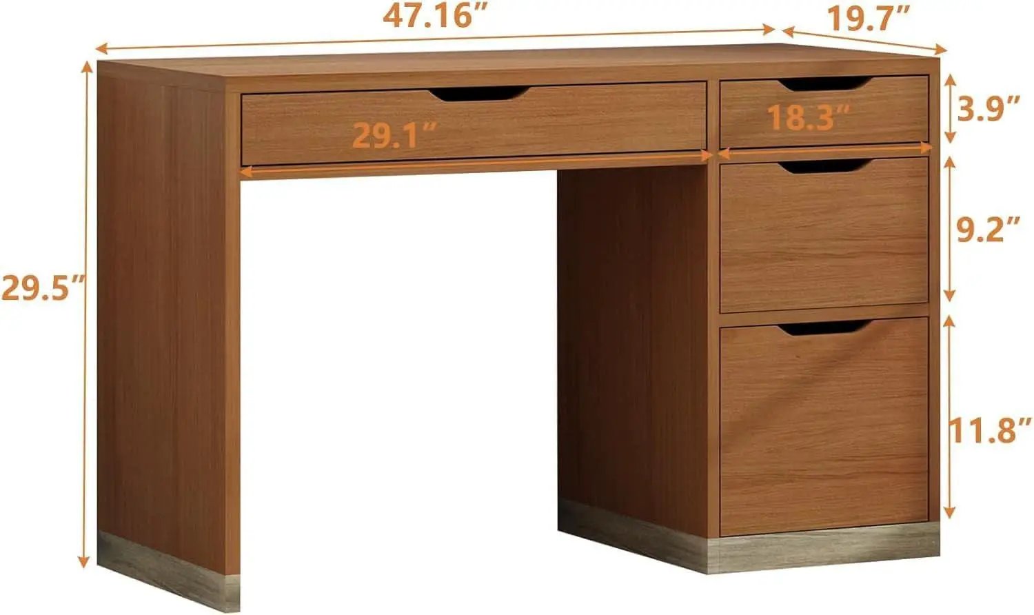 Espresso Forty Eight Inch Desk For Small Home Office from PriceLows™