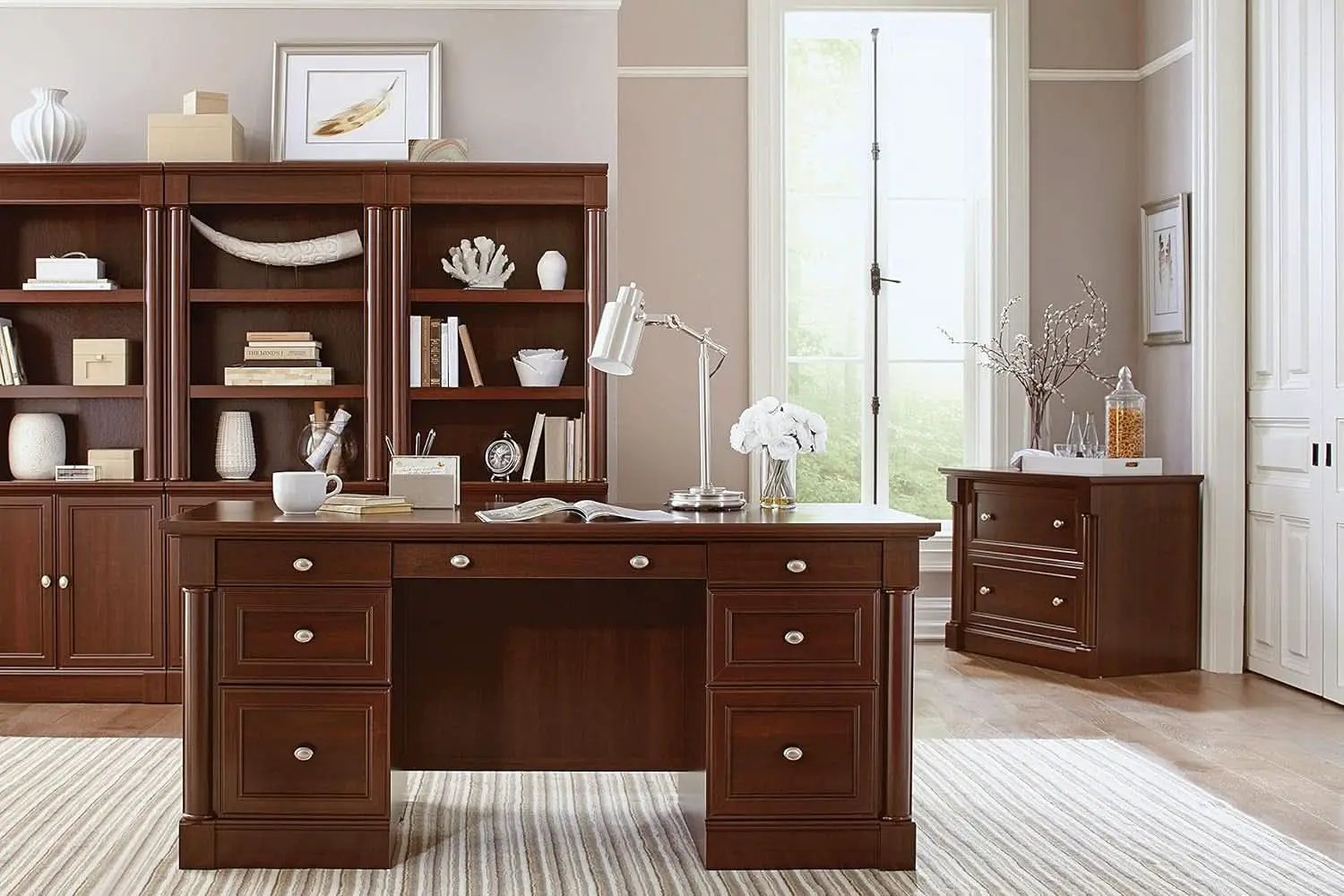 Palladia Lateral File Cabinet 36.81in L Select Cherry from PriceLows™