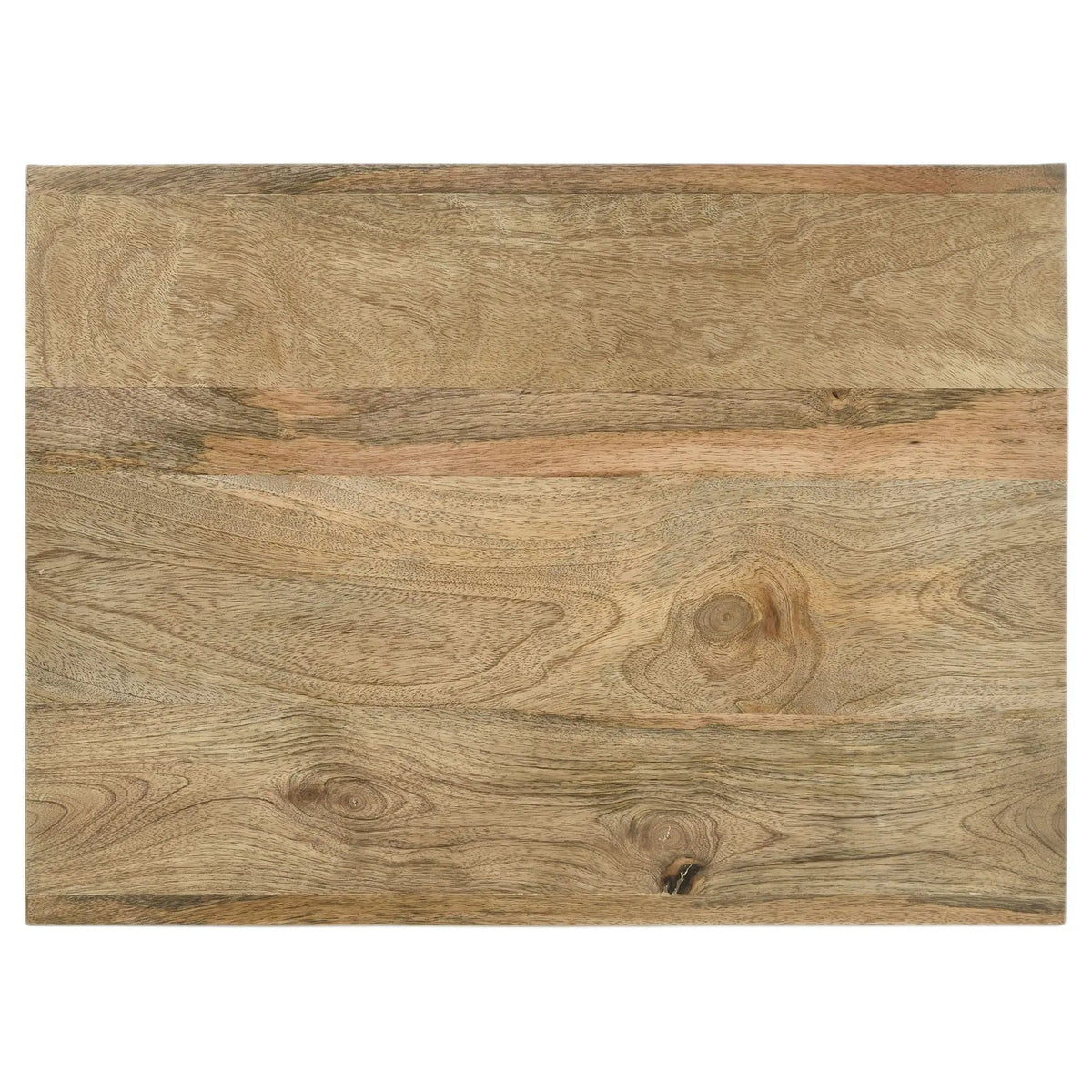 Benton Rectangular Solid Wood End Table | 22 x 16 x 22 in | Mango Wood | Natural