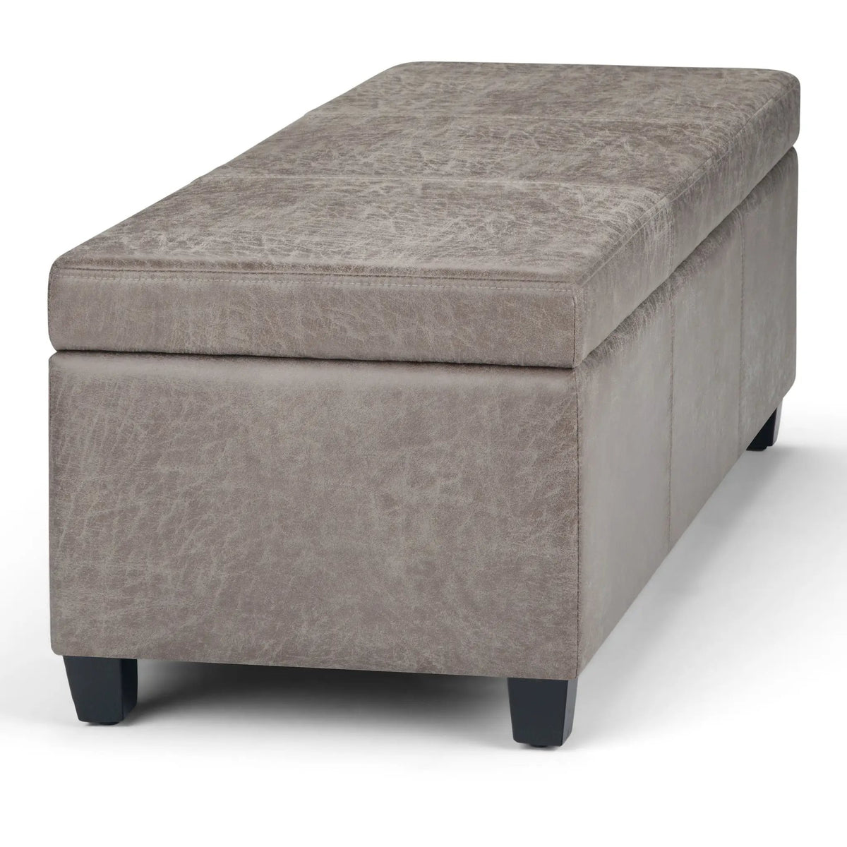 Storage Ottoman Bench | Solid Wood Frame | High Density Foam