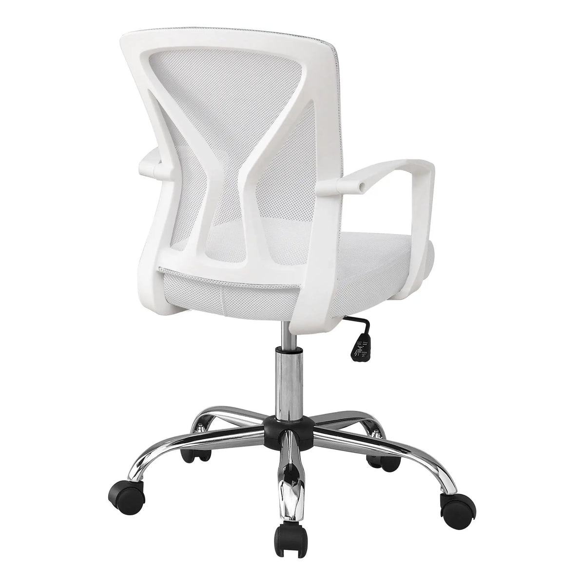 Mid-Back Office Chair | Adjustable Height Swivel | Curved Backrest | Breathable Fabric