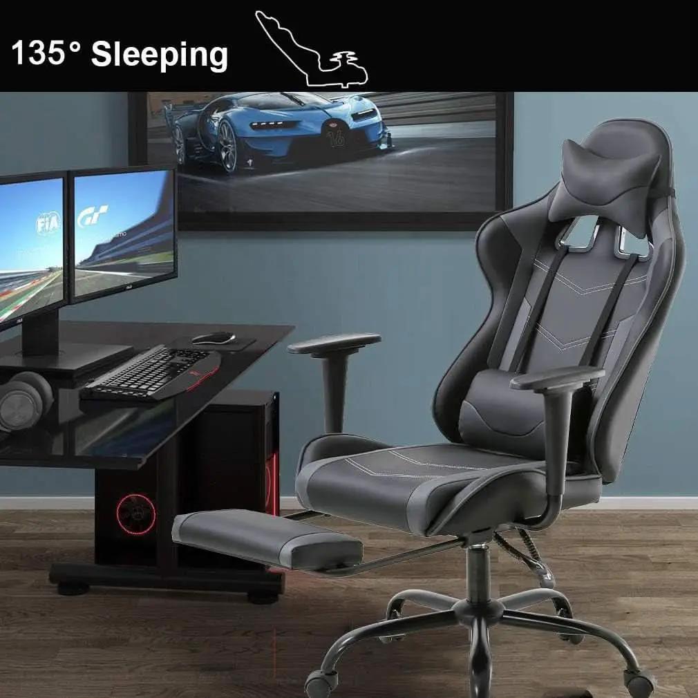 High Back Ergonomic Office Chair With Lumbar Support Grey from PriceLows™