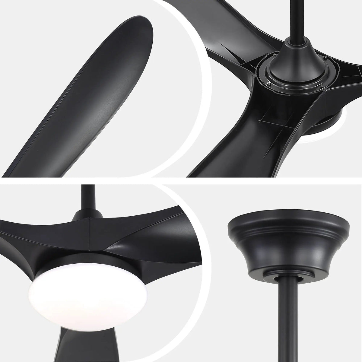 Smart Ceiling Fan | 60 Inch Span | Alexa Voice Control | Reversible DC Motor