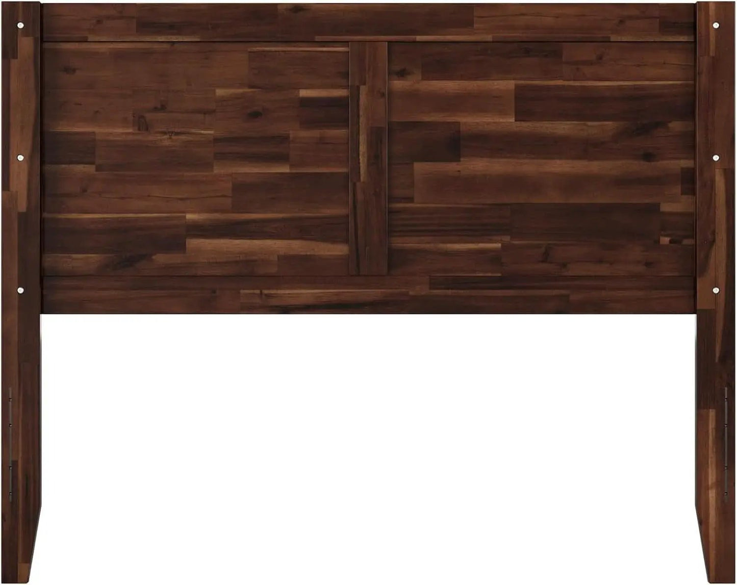 Rustic Solid Wood Headboard With USB Charging Station from PriceLows™