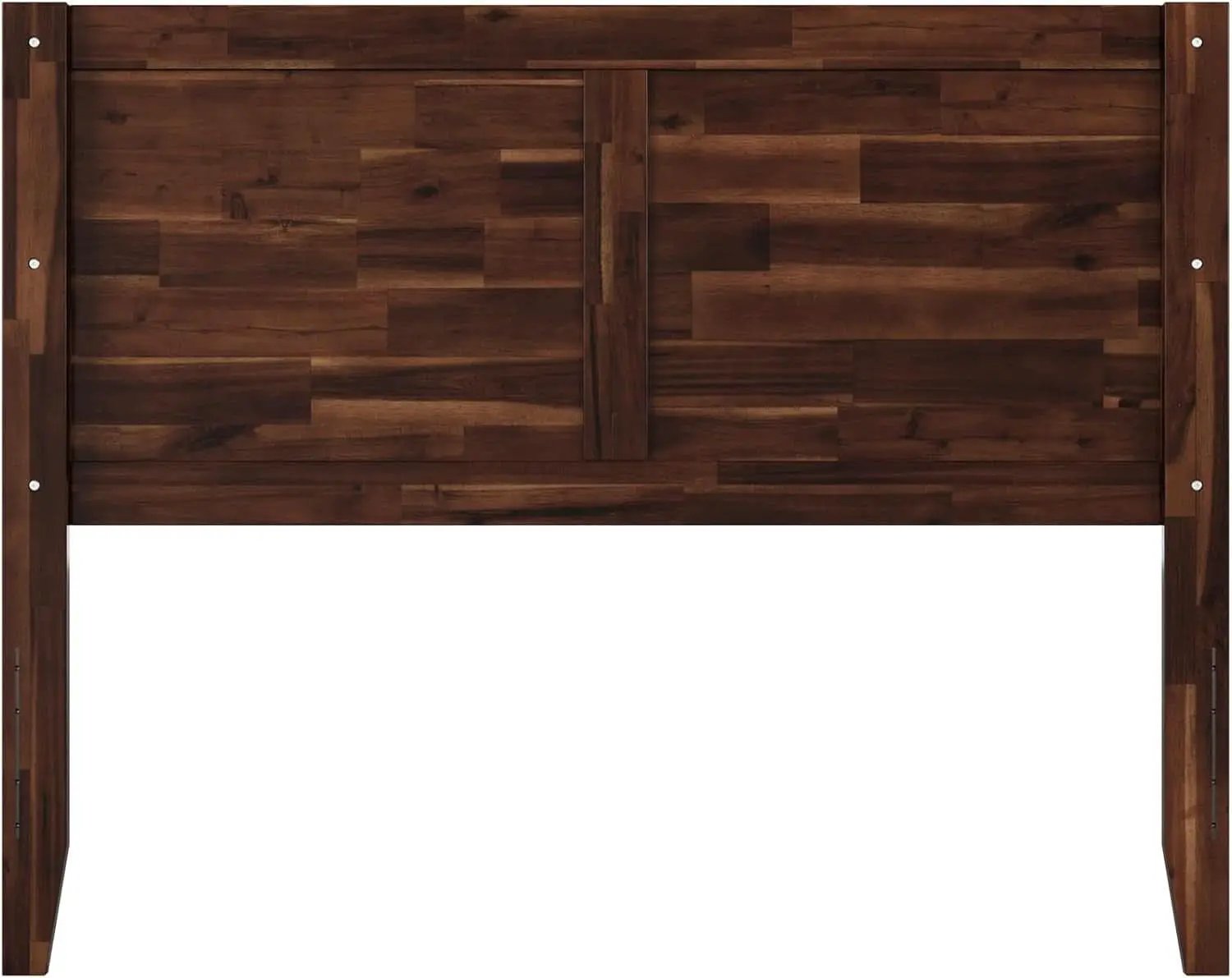 Rustic Solid Wood Headboard With USB Charging Station from PriceLows™
