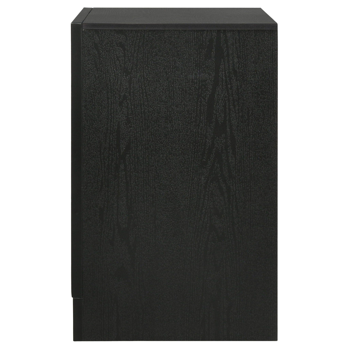Miranda 3-drawer Nightstand Bedside Table | 26 x 16.5 x 26 in | Engineered Wood & Metal | Black