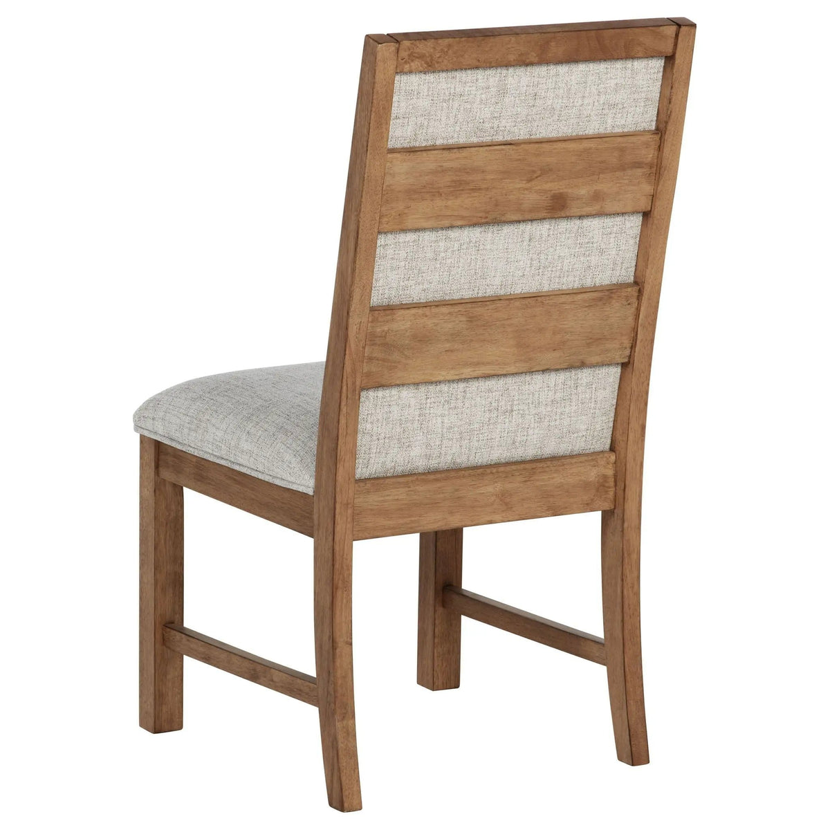 Bruner Upholstered Side Chair Natural Brown (Set of 2) | 20 x 24.75 x 38 in | Rubberwood & Fabric | Living Room