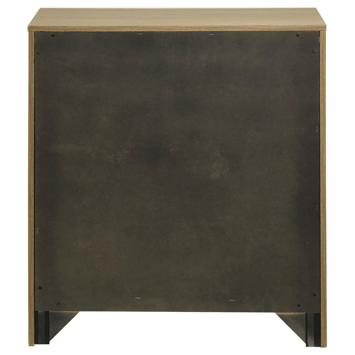 Hendricks 1-drawer Nightstand Bedside Table with Cubby | 23.5 x 16.75 x 26.25 in | Engineered Wood & Metal | Light Oak