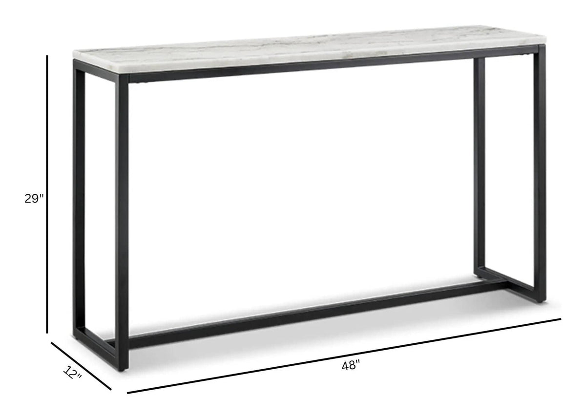 Torin Rectangular Table | 3 Pieces | Marble & Metal | Living Room