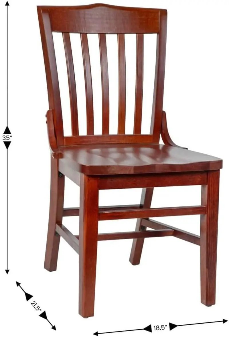 Hercules Mahogany Schoolhouse Dining Chair For Restaurants from PriceLows™