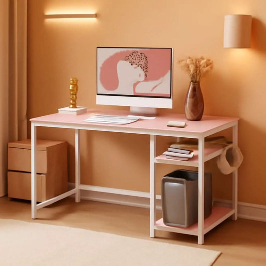43-Inch L-Shaped Computer Desk With Reversible Shelves from PriceLows™