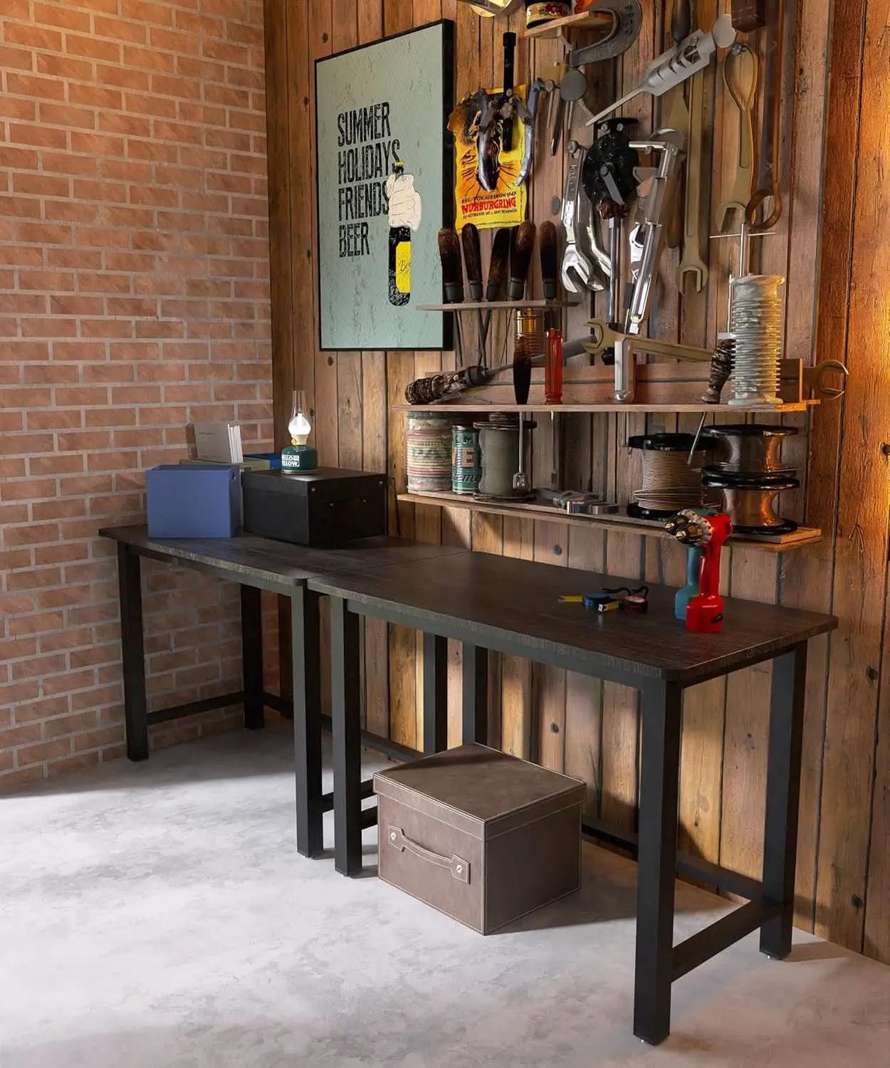 43 Inch Home Office Desk With Heavy Duty Steel Frame from PriceLows™