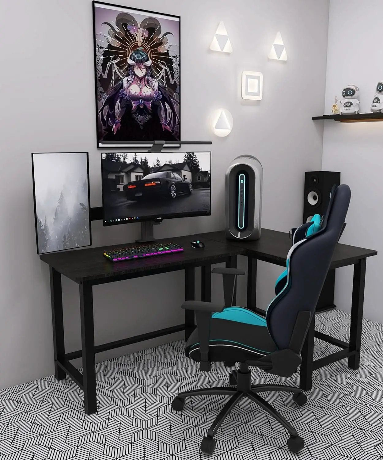 43 Inch Home Office Desk With Heavy Duty Steel Frame from PriceLows™