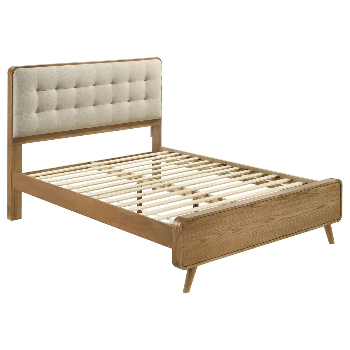 Robyn Wood Eastern King Platform Bed Light Ash | 78.25 x 86.5 x 53.25 in | Rubberwood & Engineered Wood | Bedroom