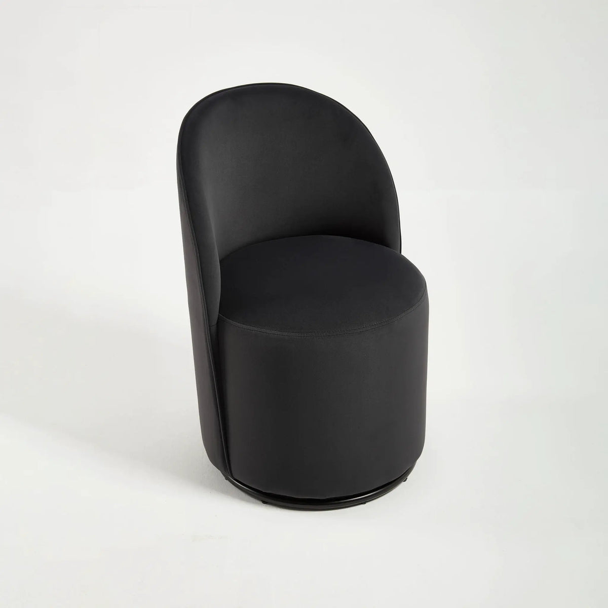 360 Degree Swivel Barrel Chair | Armless Dining Chair | Compact Design | Cozy Upholstery