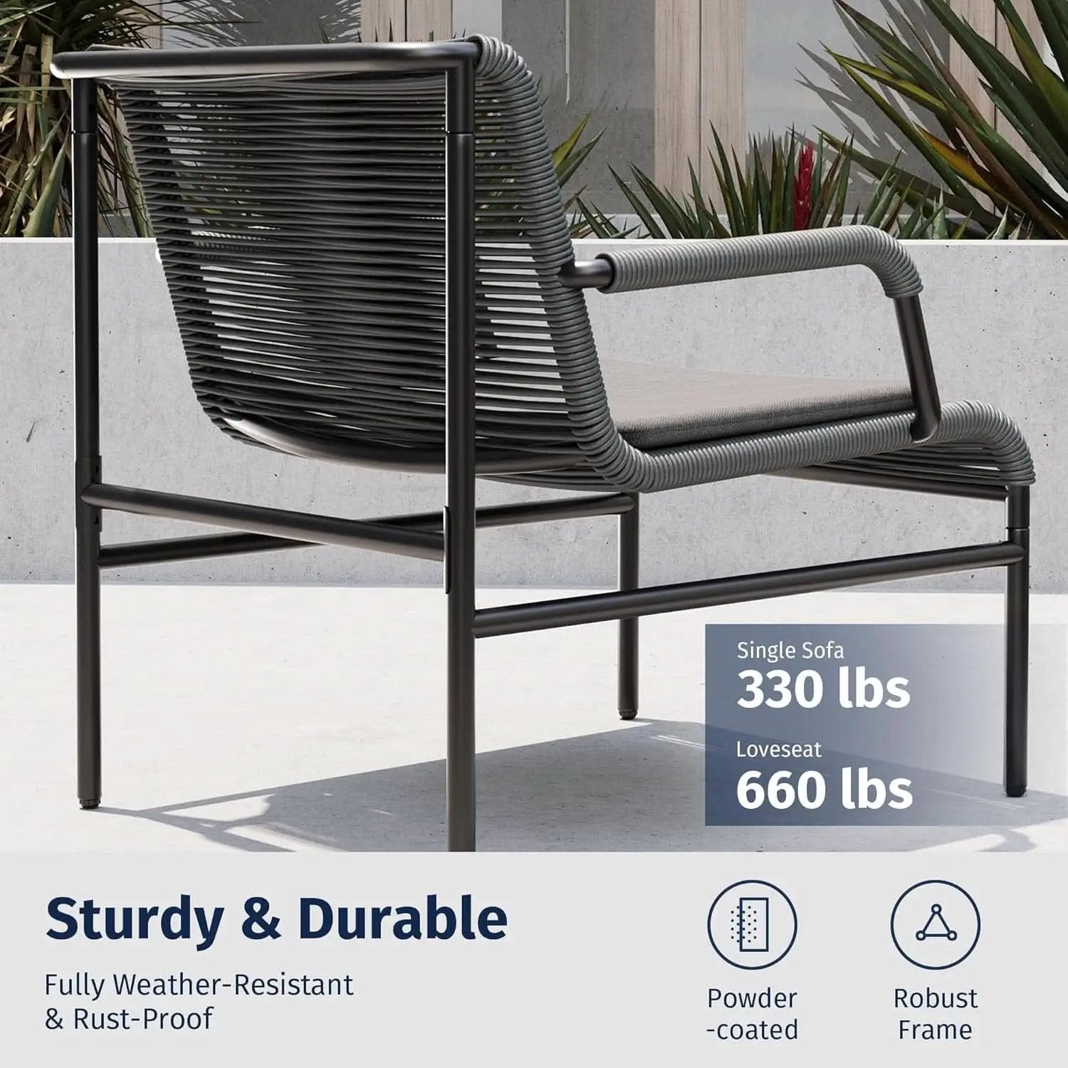 Stylish Four Piece Patio Furniture Set for Outdoor Comfort from PriceLows™