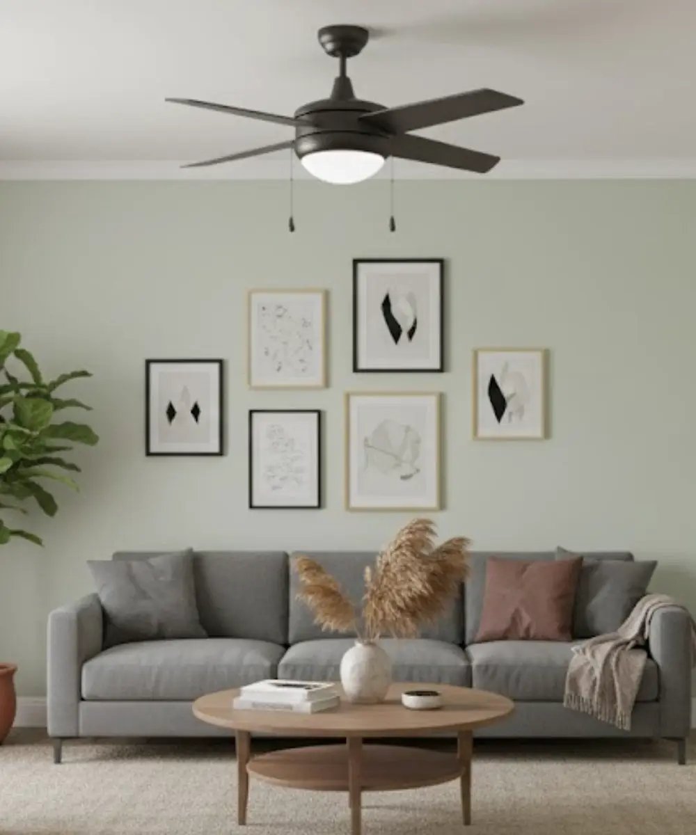 Ceiling Fan | 52 Inch | 4 Blade | Oil Rubbed Bronze With Led Light