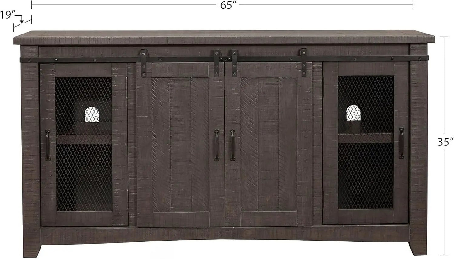 Sierra 65 Inch Grey TV Stand for Living Room Console from PriceLows™