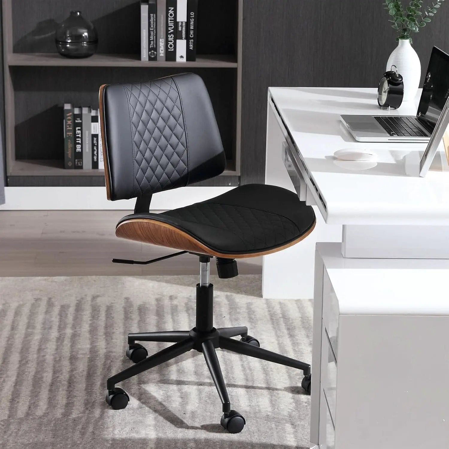 Office Chair Black 360 Swivel Ergonomic Desk Chair from PriceLows™