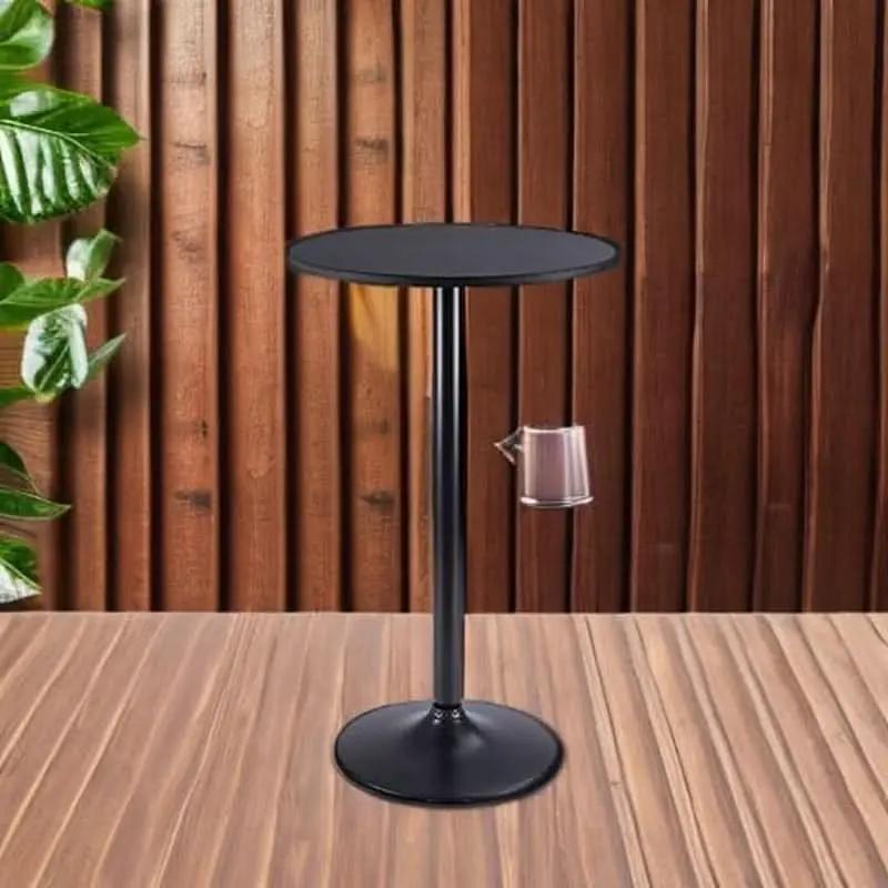 Obsidian Bar Height Pub Table With Industrial Strength from PriceLows™