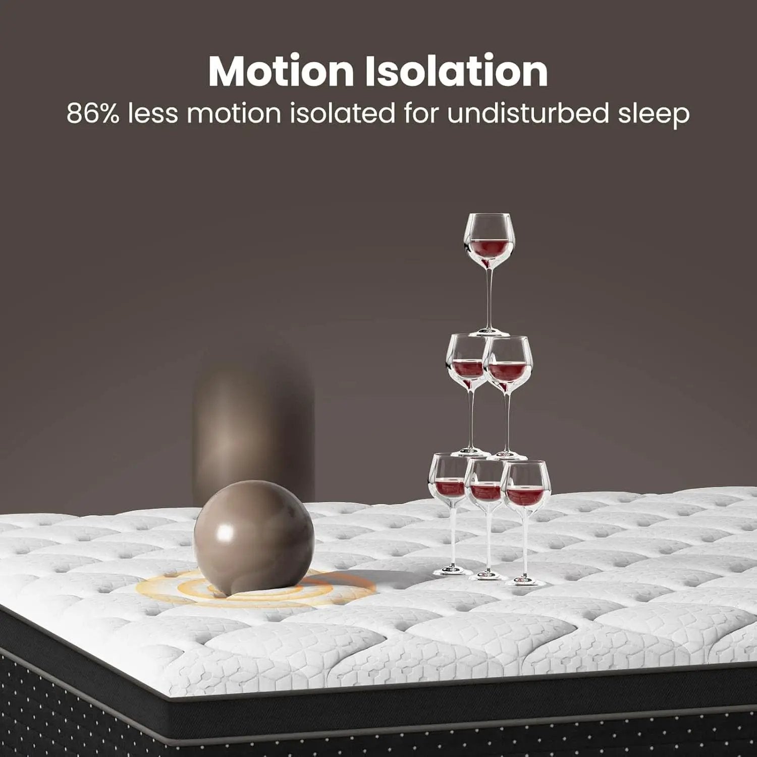 Queen Firm Hybrid Mattress Featuring Motion Isolation from PriceLows™