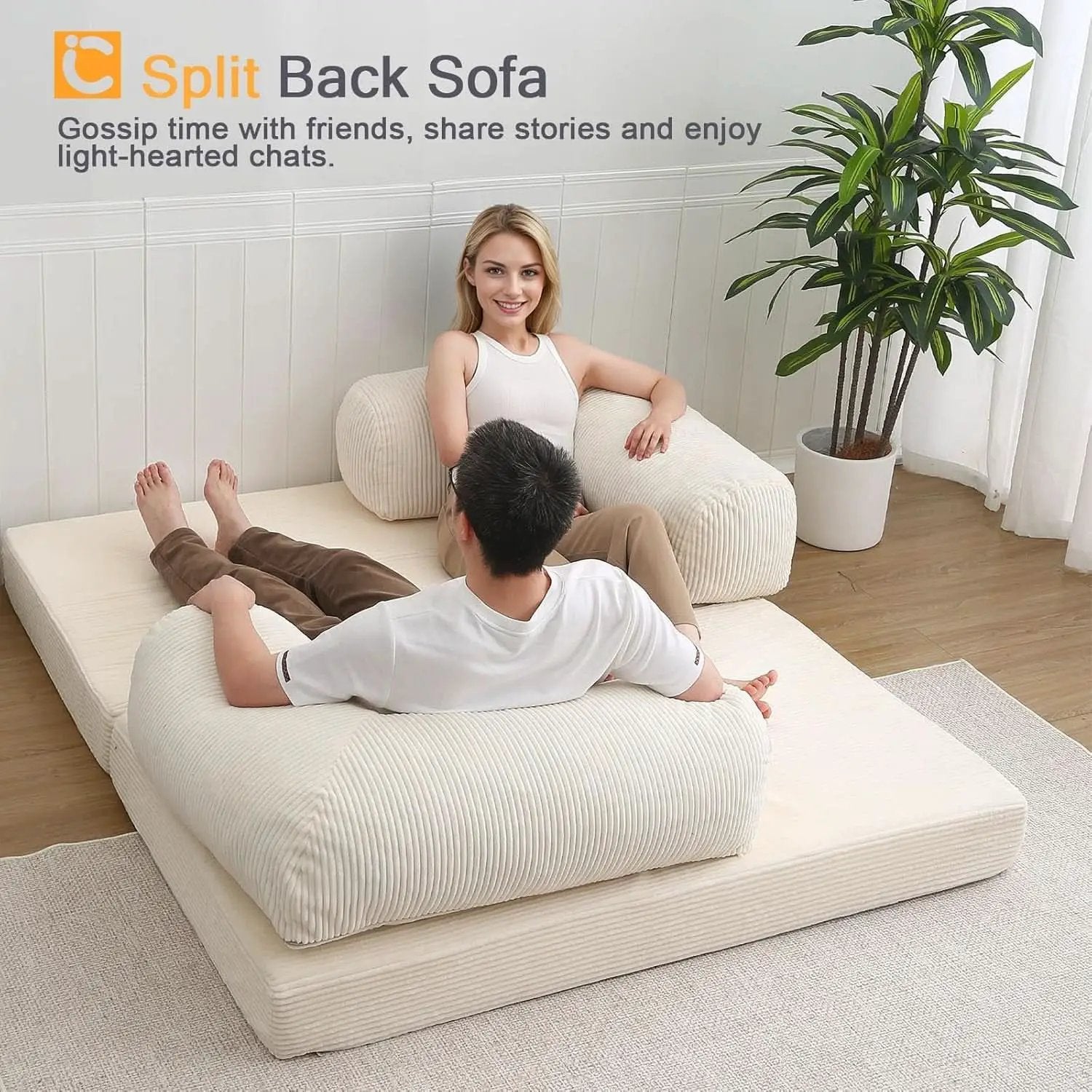 Queen Foldable Sleeper Sofa Bed LivingSpace SpaceSaver from PriceLows™