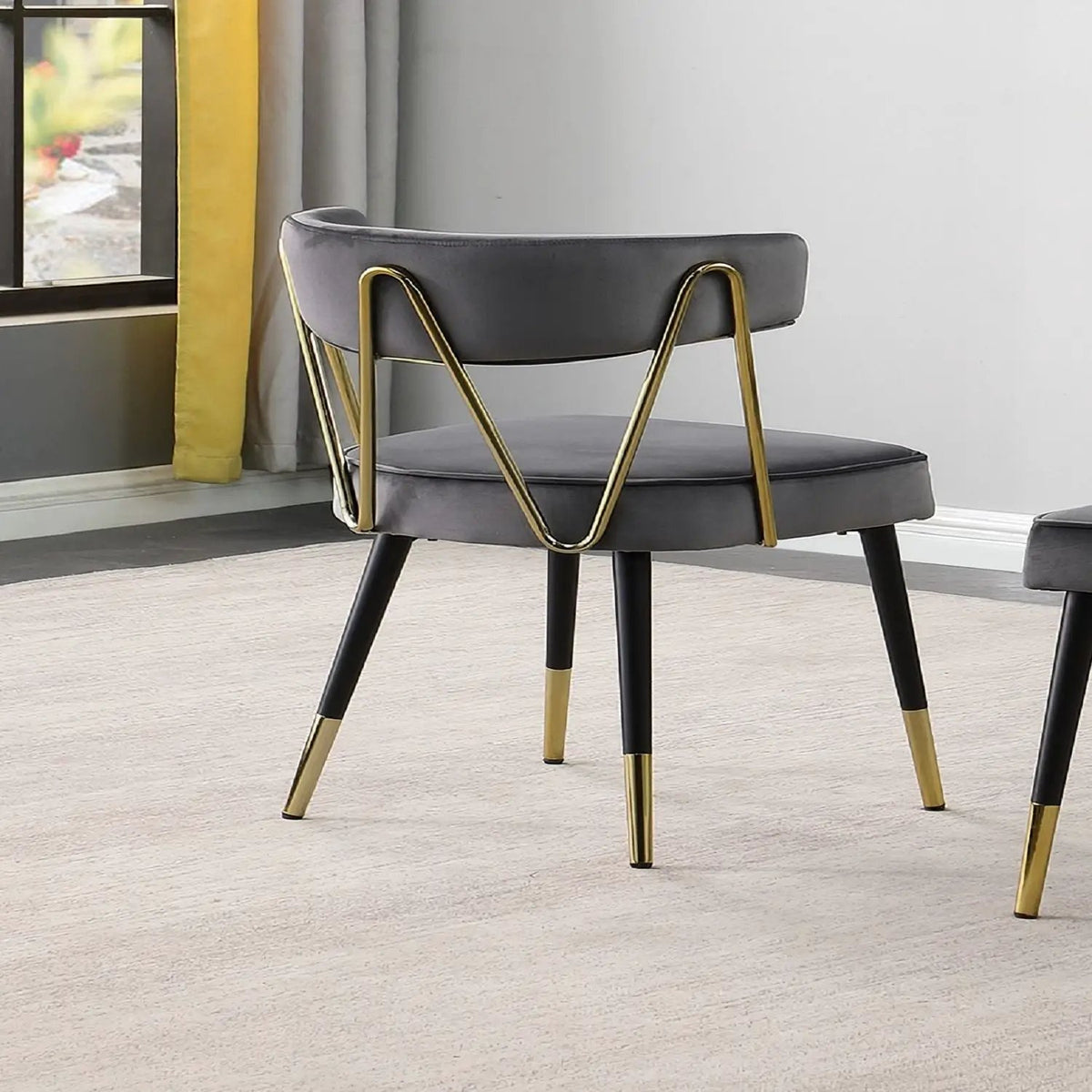 Modern Dining Chair | Upholstered | Medium Firm Cushion | Set Of 2