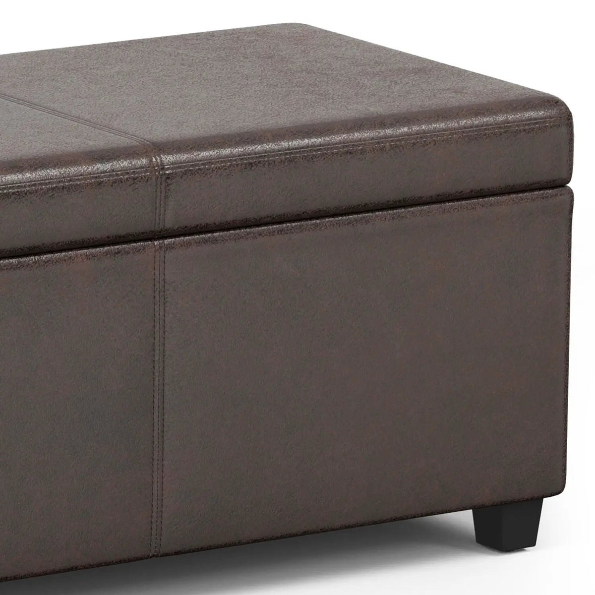 Storage Ottoman Bench | Solid Wood Frame | High Density Foam