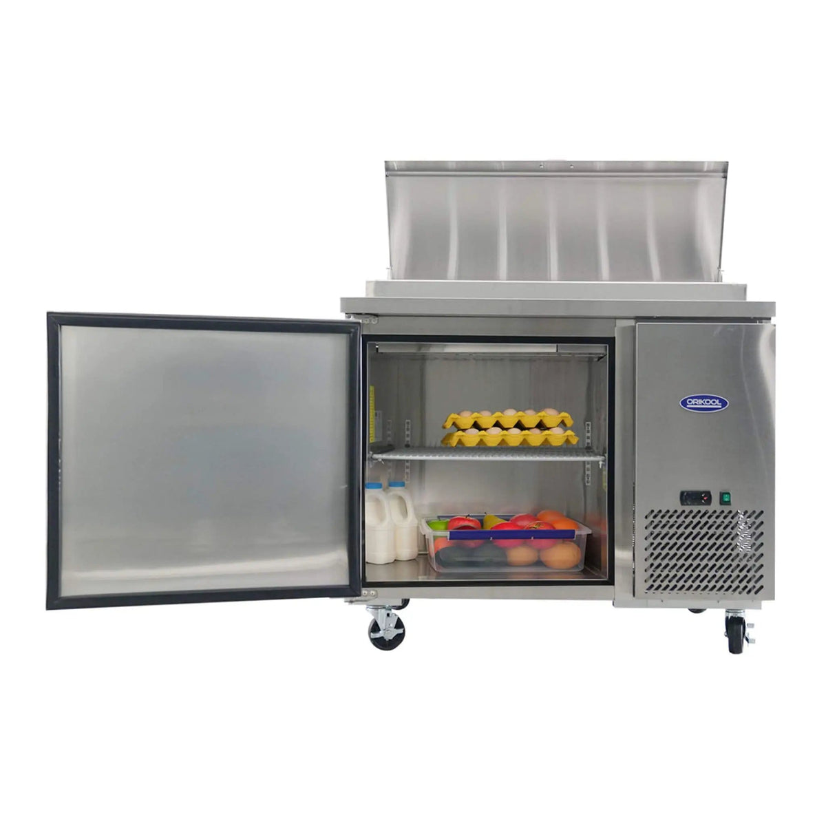 44-Inch Commercial Pizza Prep Table With Built-In 11 Cu.Ft Refrigerator | 44 Inch | 11 Cu Ft | Home