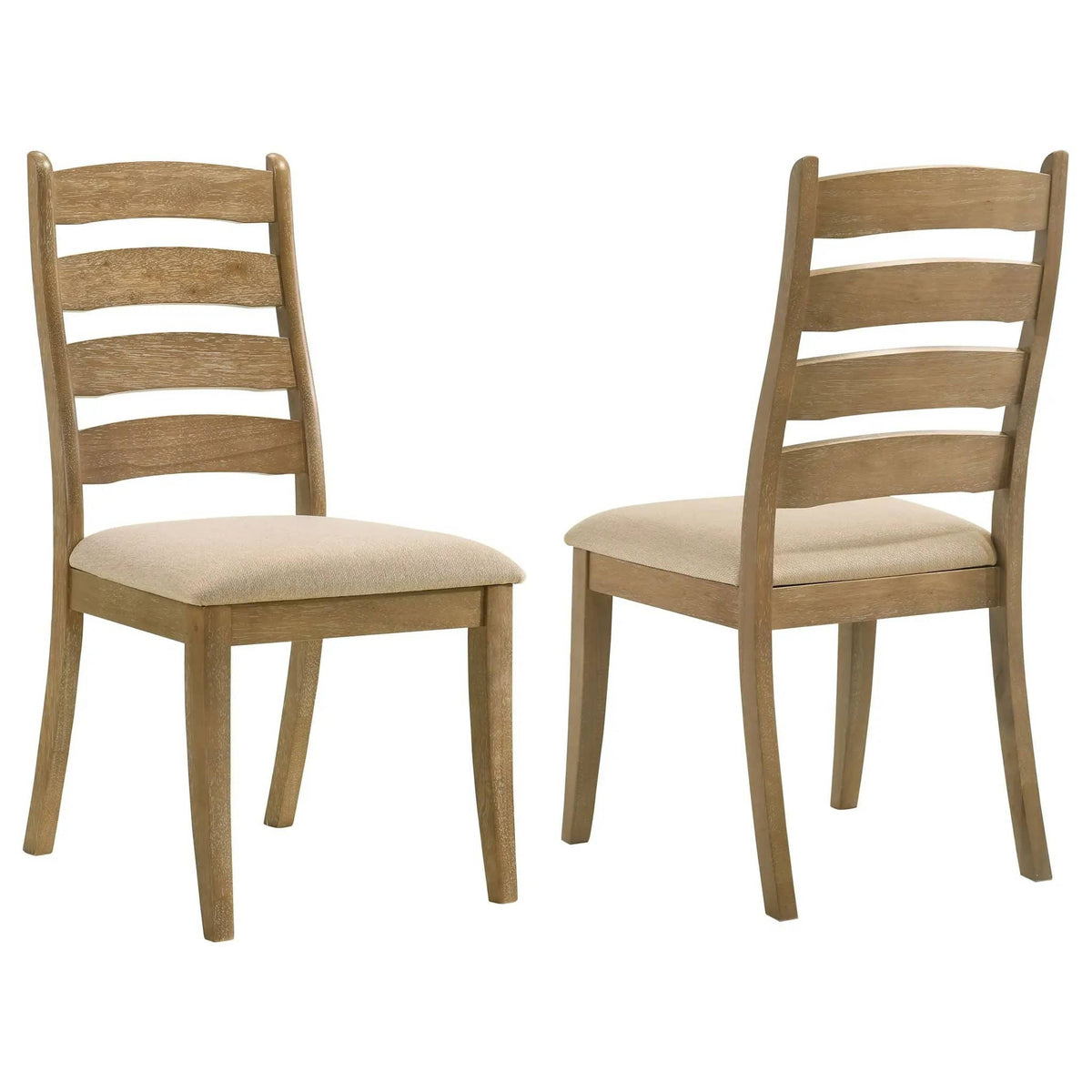 Danvers Wood Dining Side Chair Brown Oak (Set of 2) | 20 x 24 x 39.25 in | Fabric & Wood | Dining Room