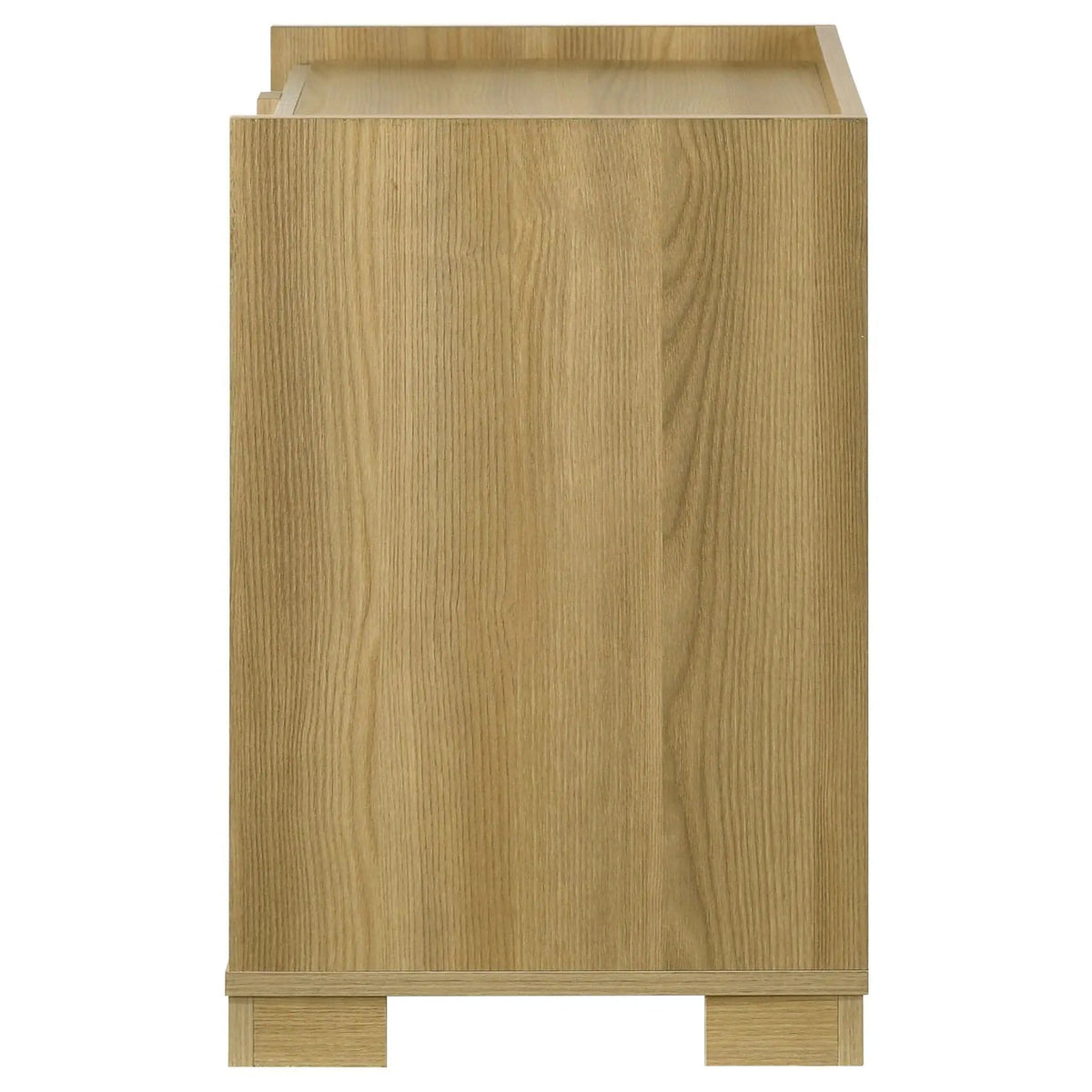 Hyland 2-drawer Nightstand Bedside Table | 23.25 x 15.25 x 23.75 in | Engineered Wood & Metal | Natural