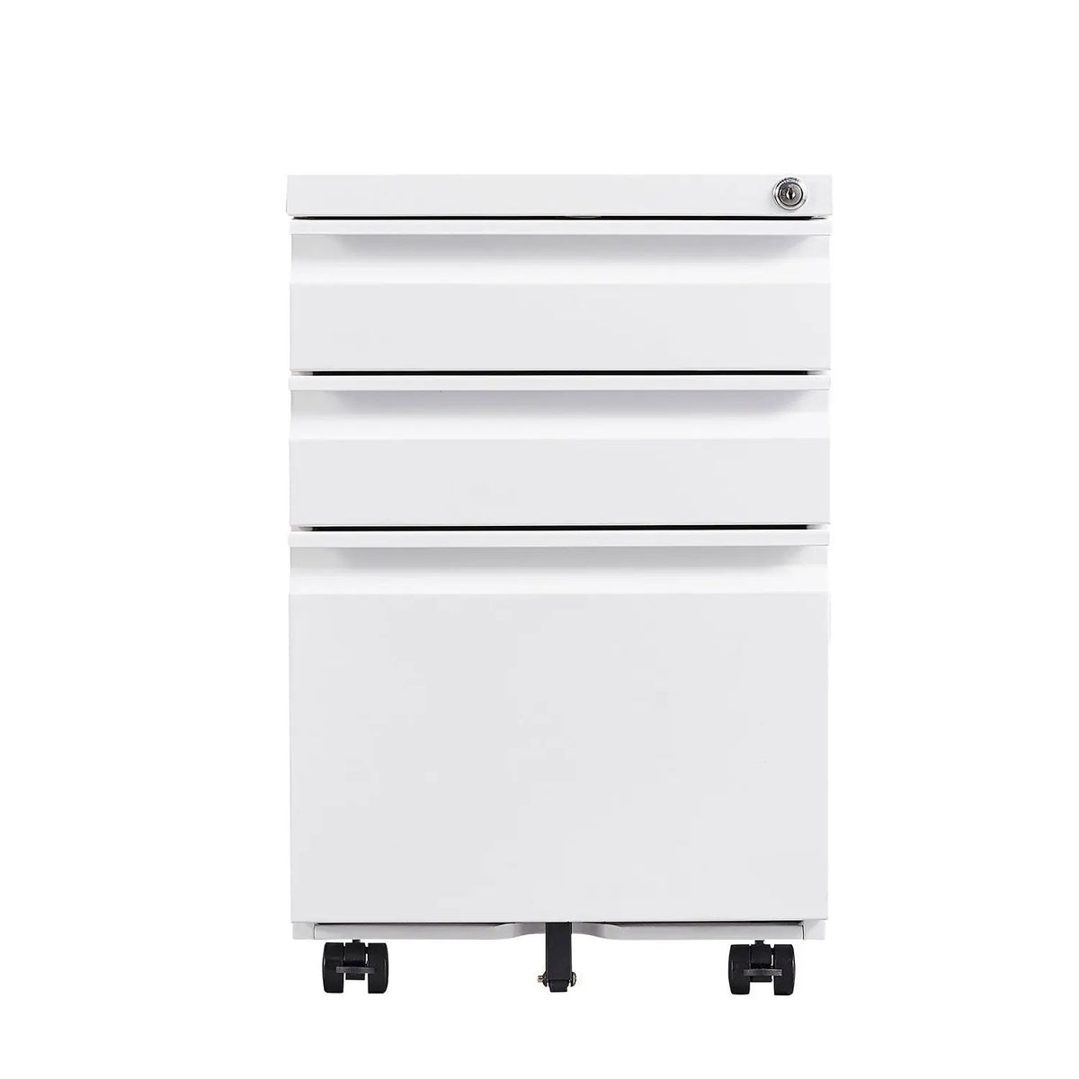 Mobile Filing Cabinet | 3 Drawers | Lockable Metal | Legal And Letter Size
