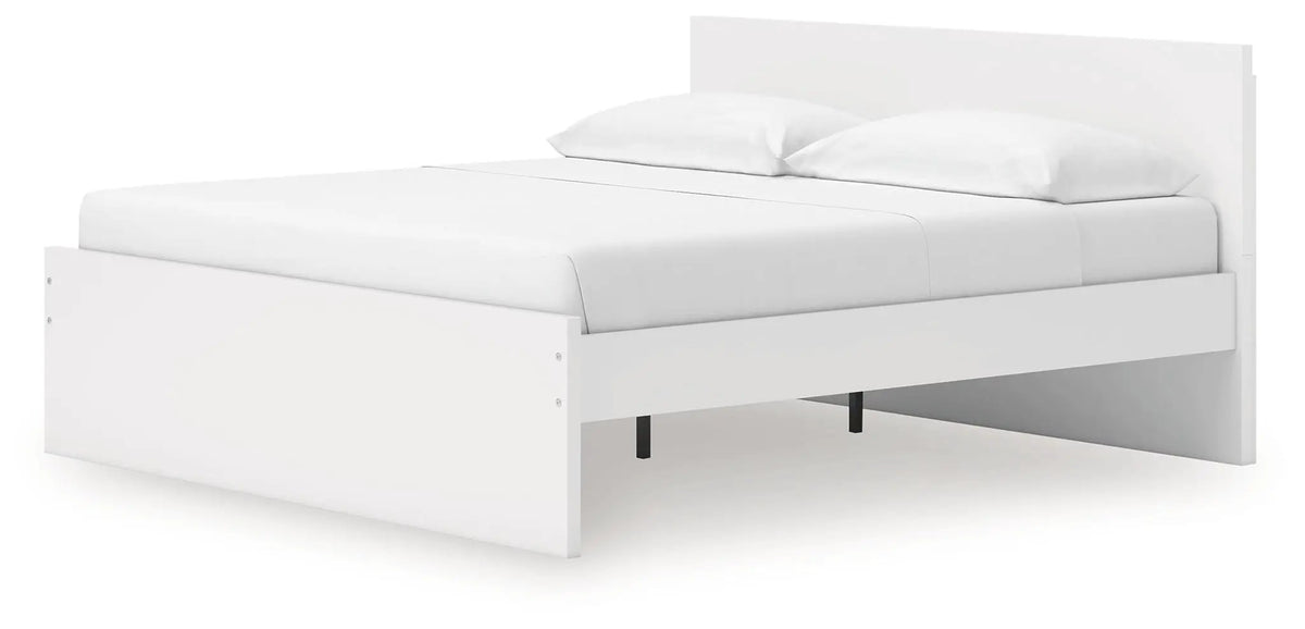 Onita Panel Platform Bed | Minimal Design | Ultra-Clean Lines | Easy-Elegant Solid Finish