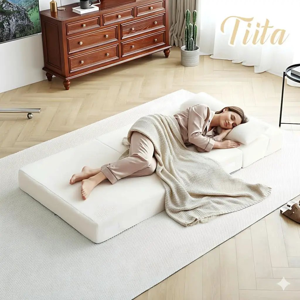 Multifunctional Sleeper Sofa Bed Single Size Beige from PriceLows™