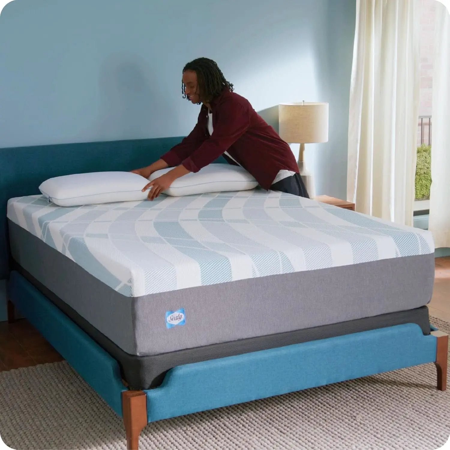 Queen Gel Memory Foam Mattress Machine Washable Cover from PriceLows™
