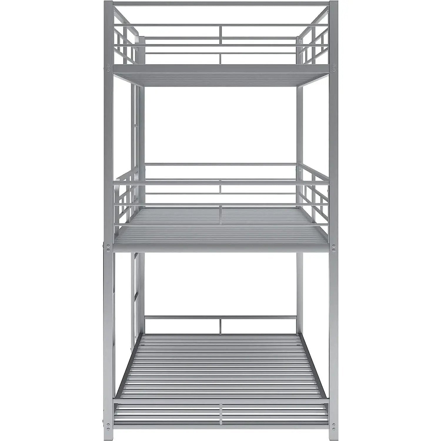 Black Triple Metal Bunk Bed Twin XL Full Queen Sizes from PriceLows™