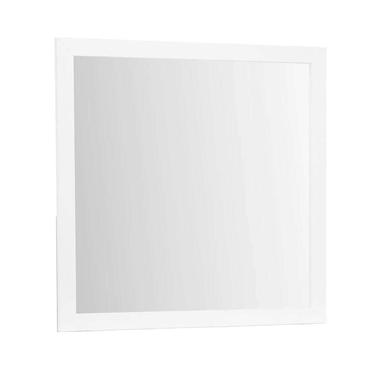 Omoda Mirror | 39.56 x 0.18 x 39.57 in | Wood & Acrylic | White